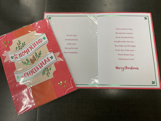 Boyfriend Christmas Card