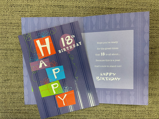 18th Birthday Card