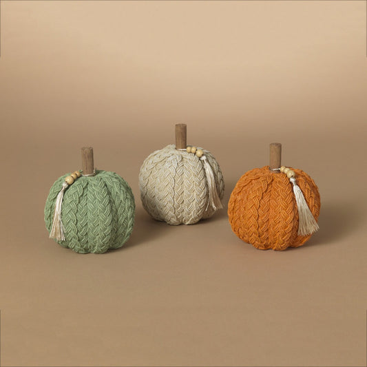 Braided Resin Harvest Pumpkin