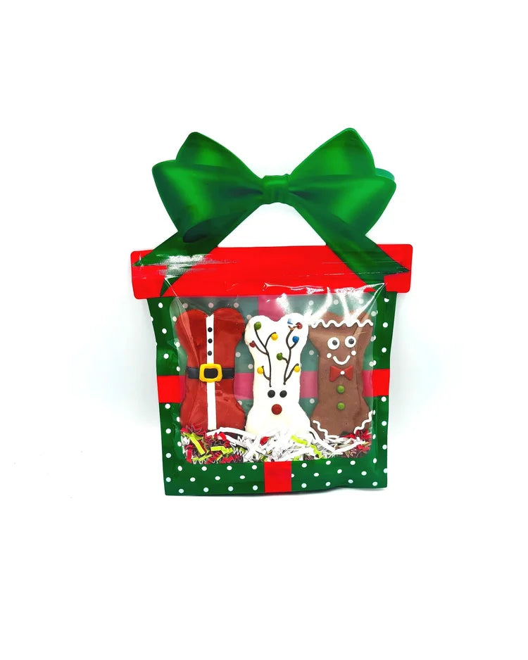 3-Piece Christmas Dog Treat Bag