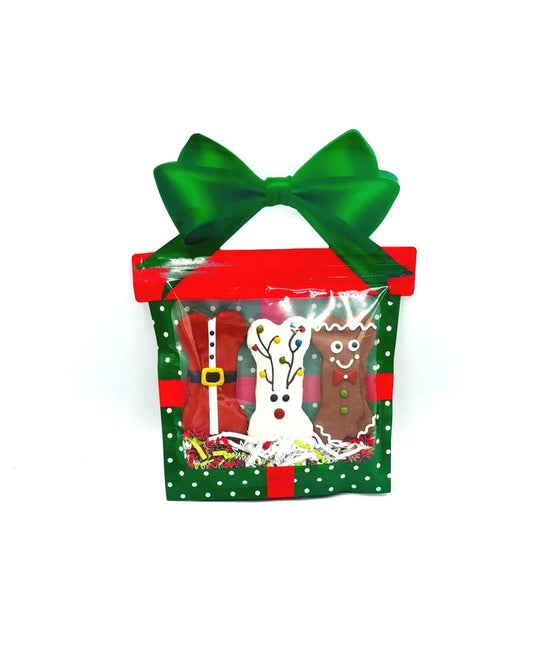 3-Piece Christmas Dog Treat Bag