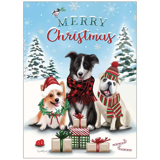 Merry Christmas Dogs - Christmas Card