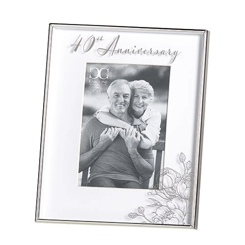 40th Anniversary Floating Frame (4x6)Caroline Collection
