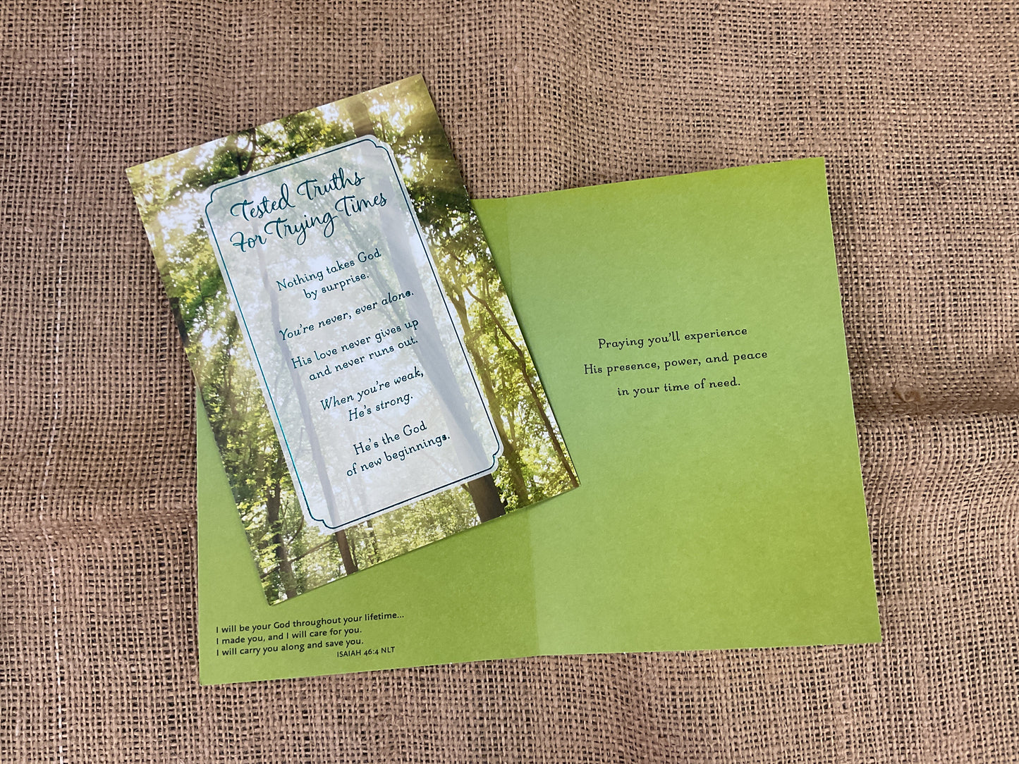 Religious Encouragement Card