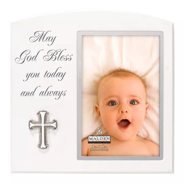 May God Bless 4x6 Baby Frame