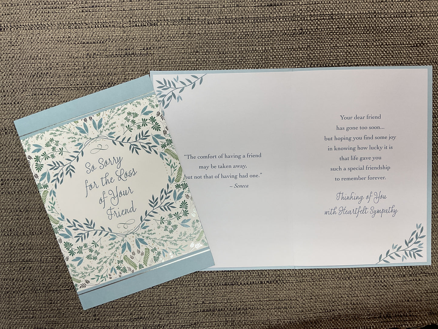 Loss of Friend - Sympathy Card