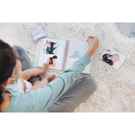 Deer Print Square Baby Book, Memory Book
