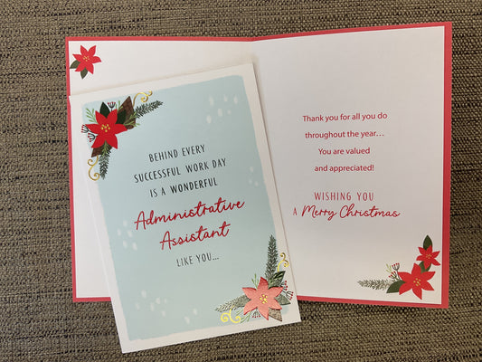 Administrative Assistant Christmas Card