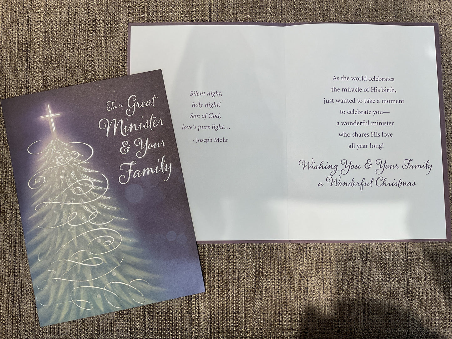Minister & Family Christmas Card