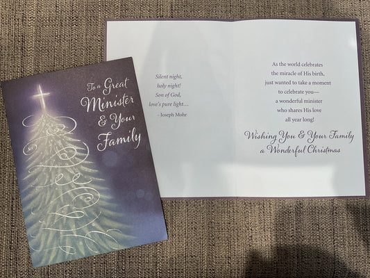 Minister & Family Christmas Card