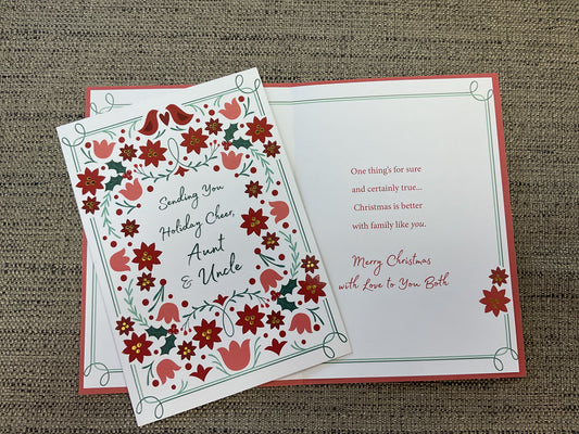 Aunt & Uncle Christmas Card