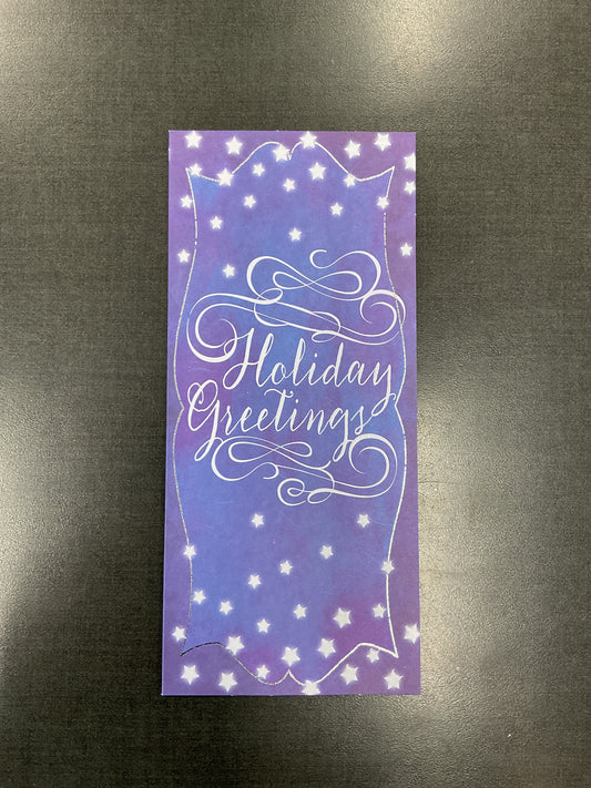 Holiday Greetings Money/Gift Card Holder