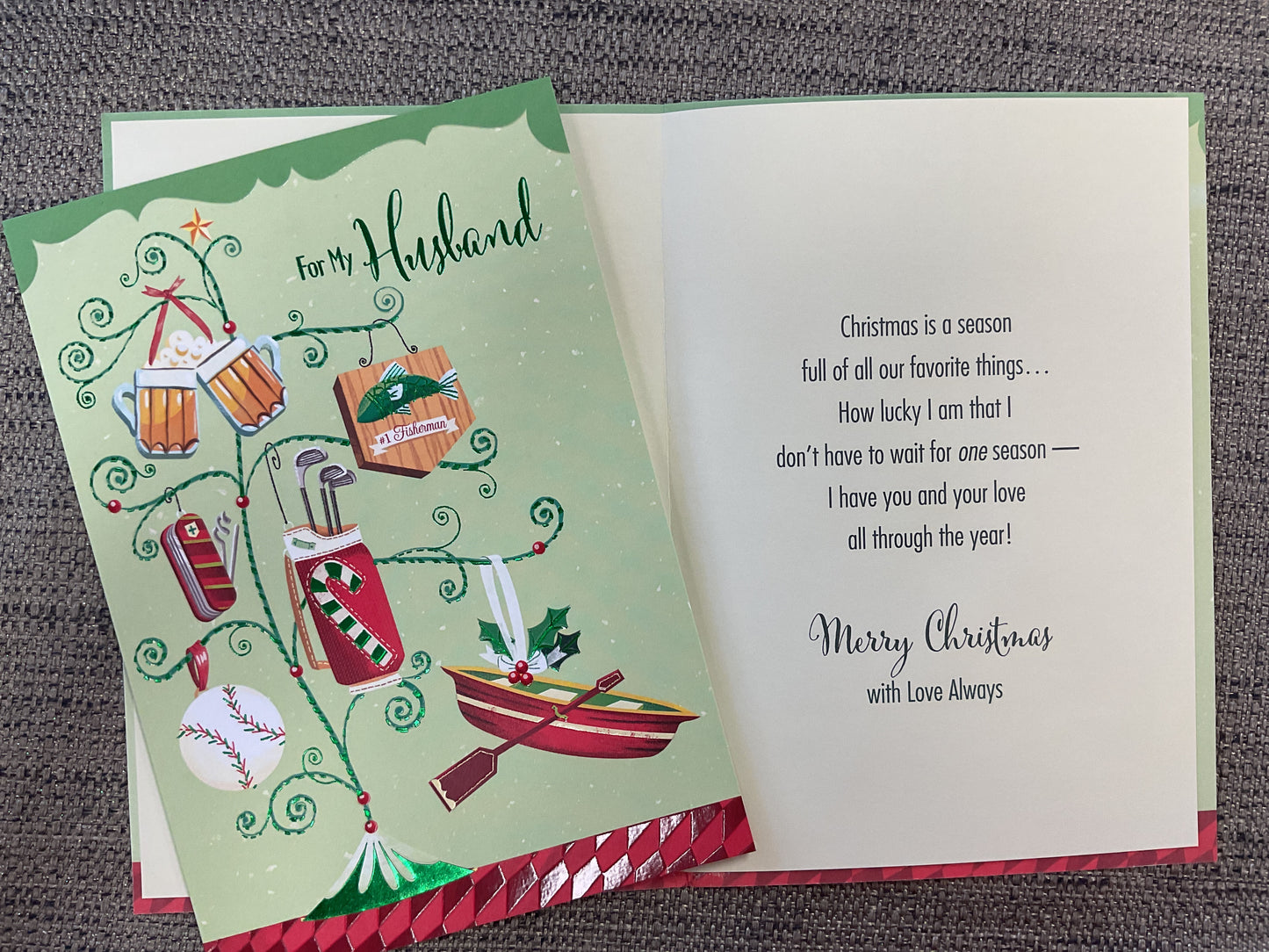 Husband Christmas Card