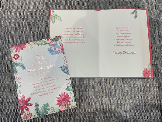 Granddaughter Christmas Card