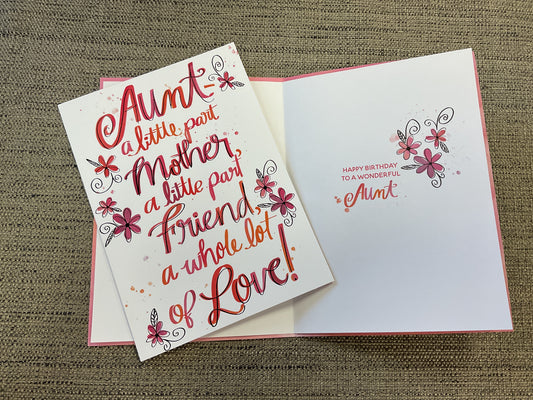 Aunt Birthday Card