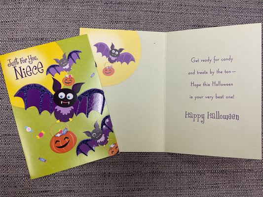 Happy Halloween Niece Card