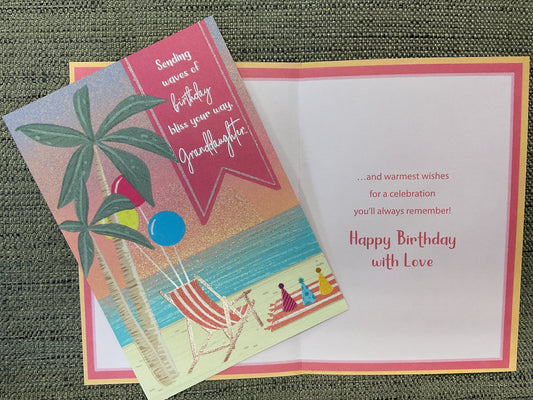 Granddaughter Birthday Card