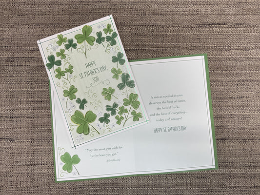 Happy St. Patrick’s Day Card for Son