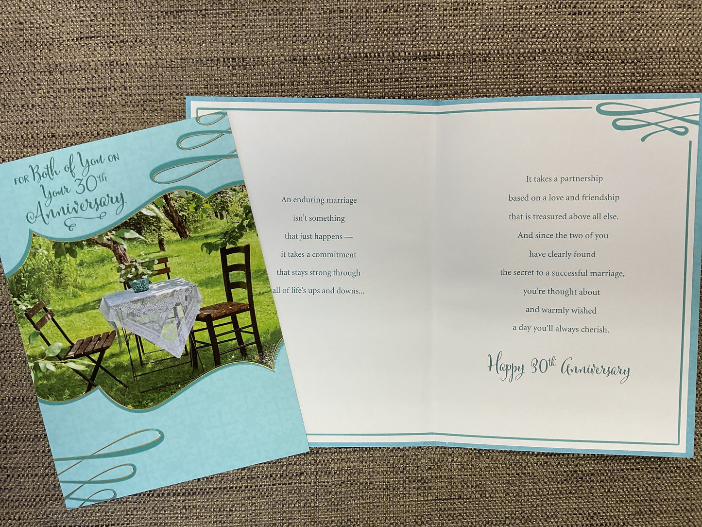 30th Anniversary Card