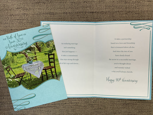 30th Anniversary Card