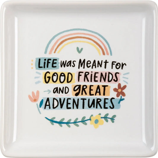 Good Friends and Great Adventures Vanity Tray
