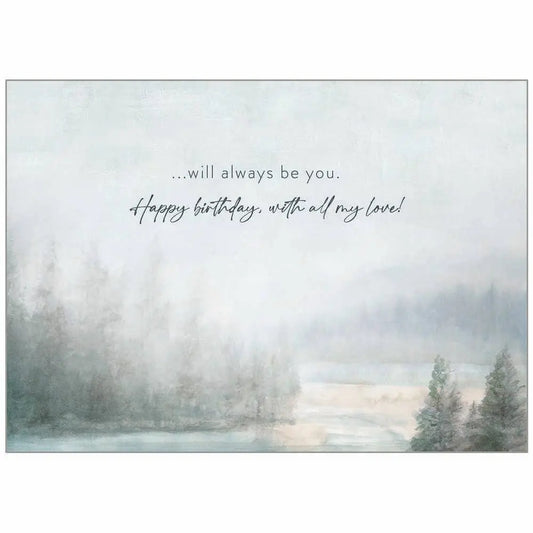 Morning On the Lake - Faith Birthday Husband Card