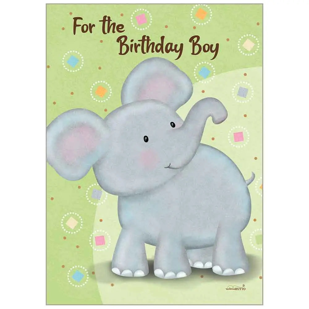 Baby Elephant - Juvenile Birthday Value Card