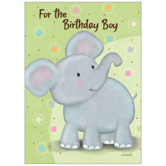 Baby Elephant - Juvenile Birthday Value Card