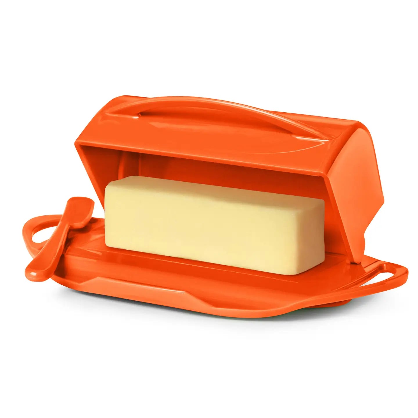 Flip-Top Butter Dish w/ Butter Knife