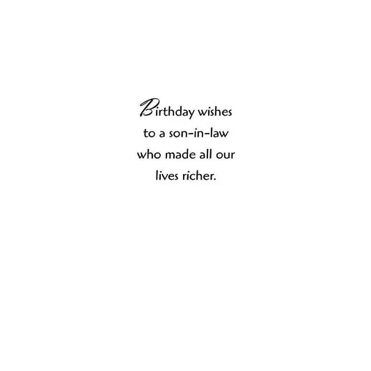 Son-in-Law Birthday Card