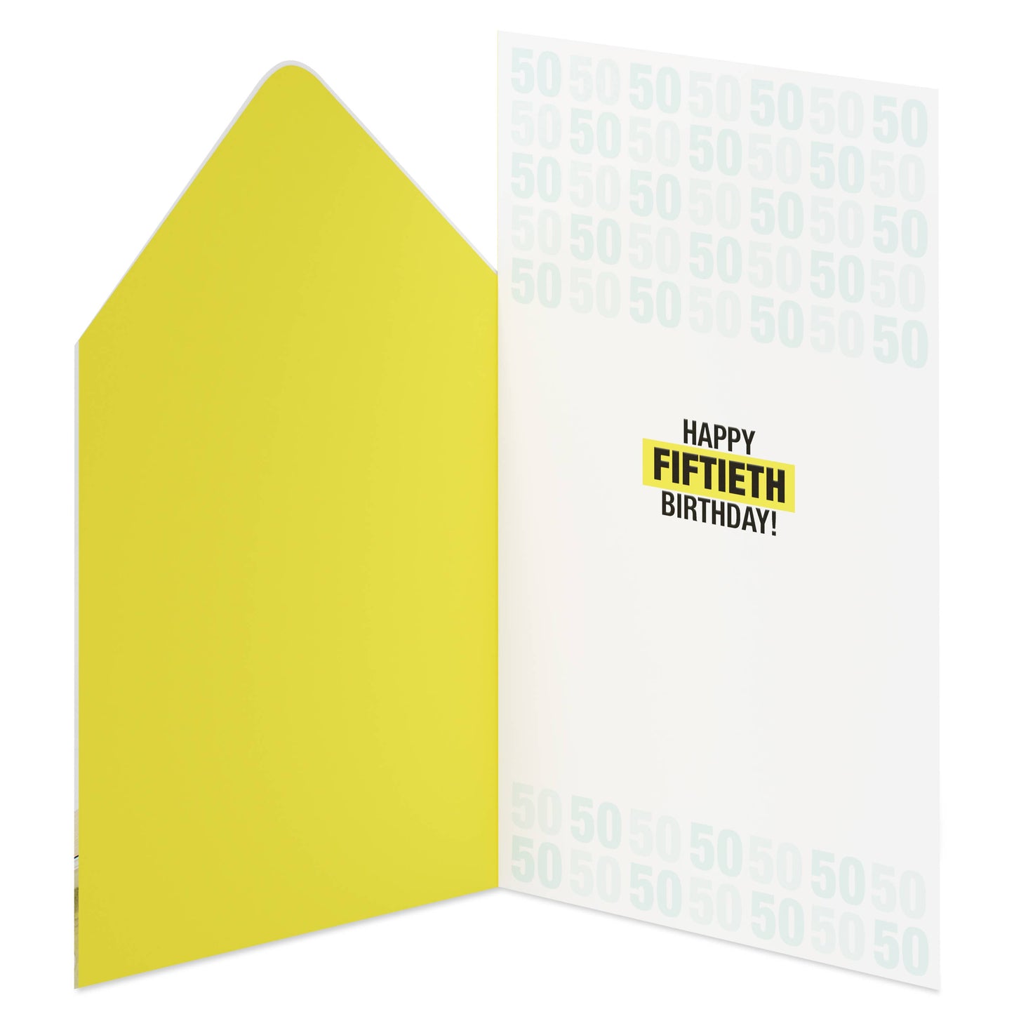 50th Birthday Card for Anyone (Warning Sign)