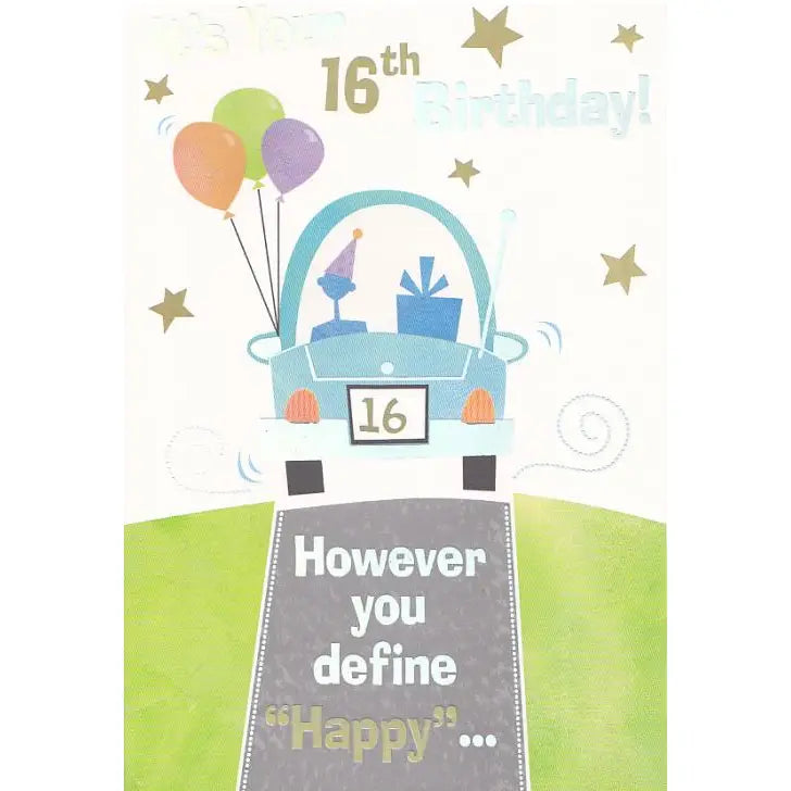 Age 16 Birthday Card