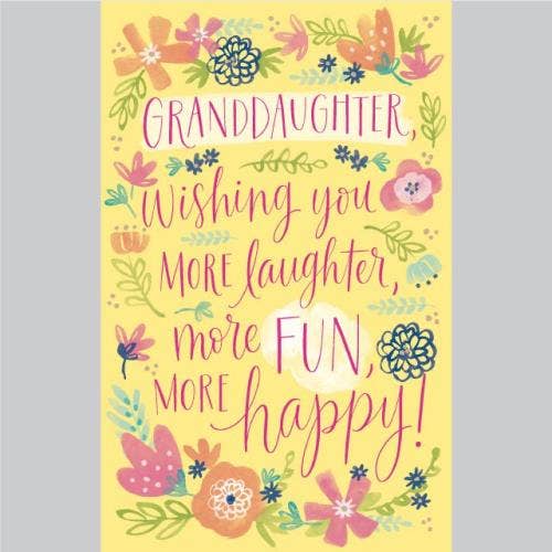 Granddaughter Birthday Card