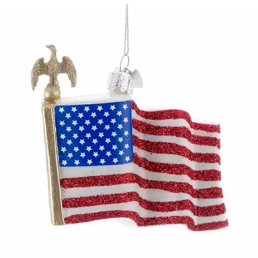 3.5"Noble Gems American Flag Ornament