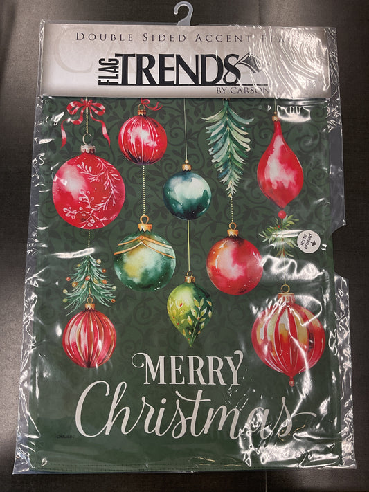 Holiday Ornaments Garden Flag