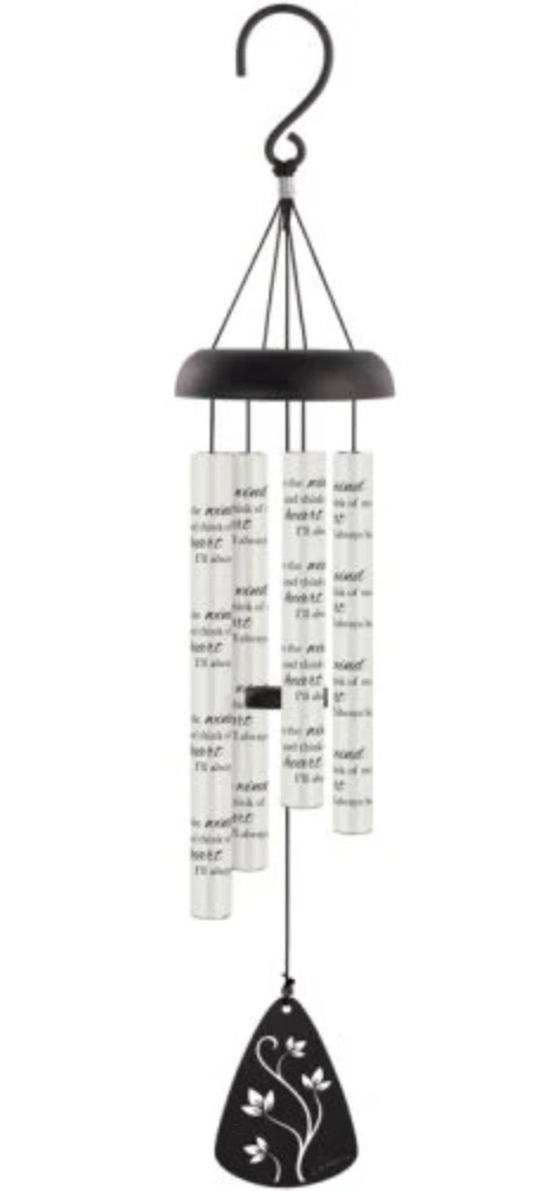 "Listen To the Wind" 21" Cream Sonnet Chime