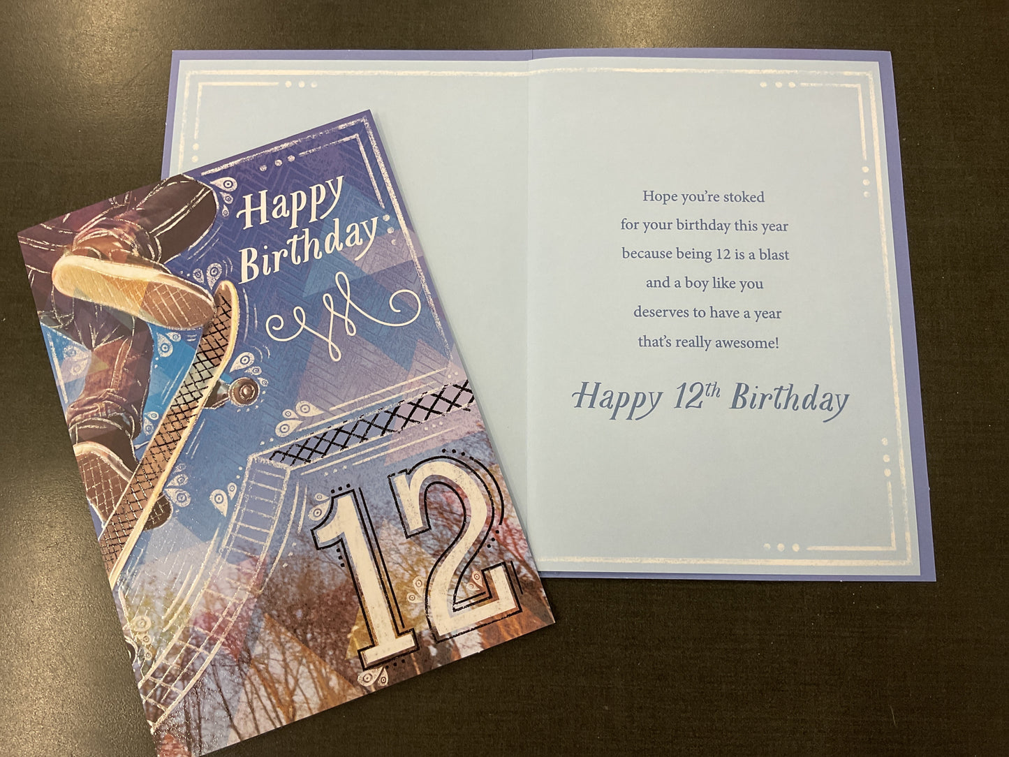 Age 12 Birthday Card - Boy