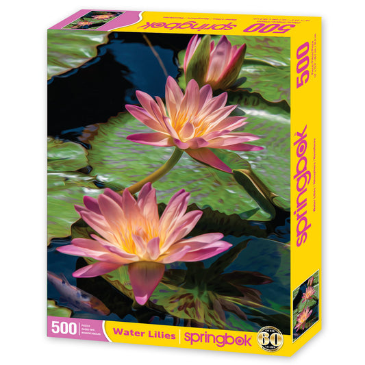 Water Lilies 500 Piece Jigsaw Puzzle