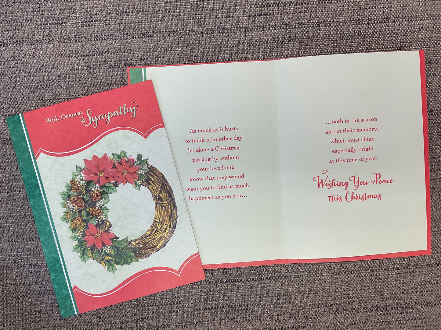 Sympathy Christmas Card