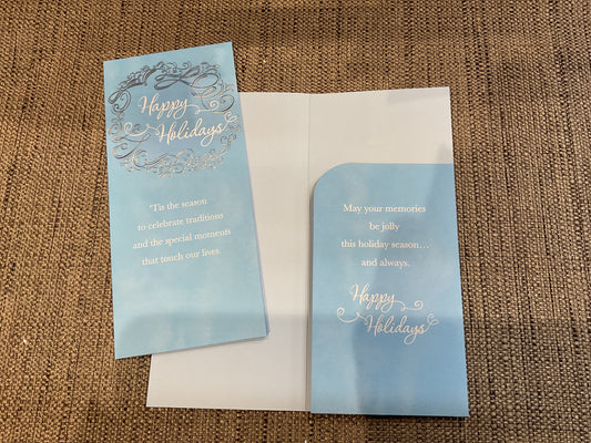 Happy Holiday’s Money/Gift Card Holder