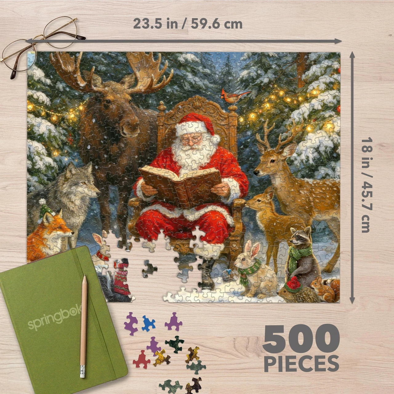 Story Time with Santa 500 Piece Jigsaw Puzzle