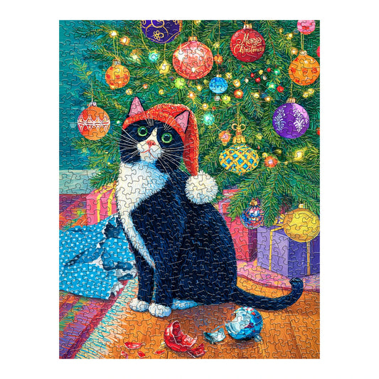 Christmas Morning Mayhem 500 Piece Jigsaw Puzzle