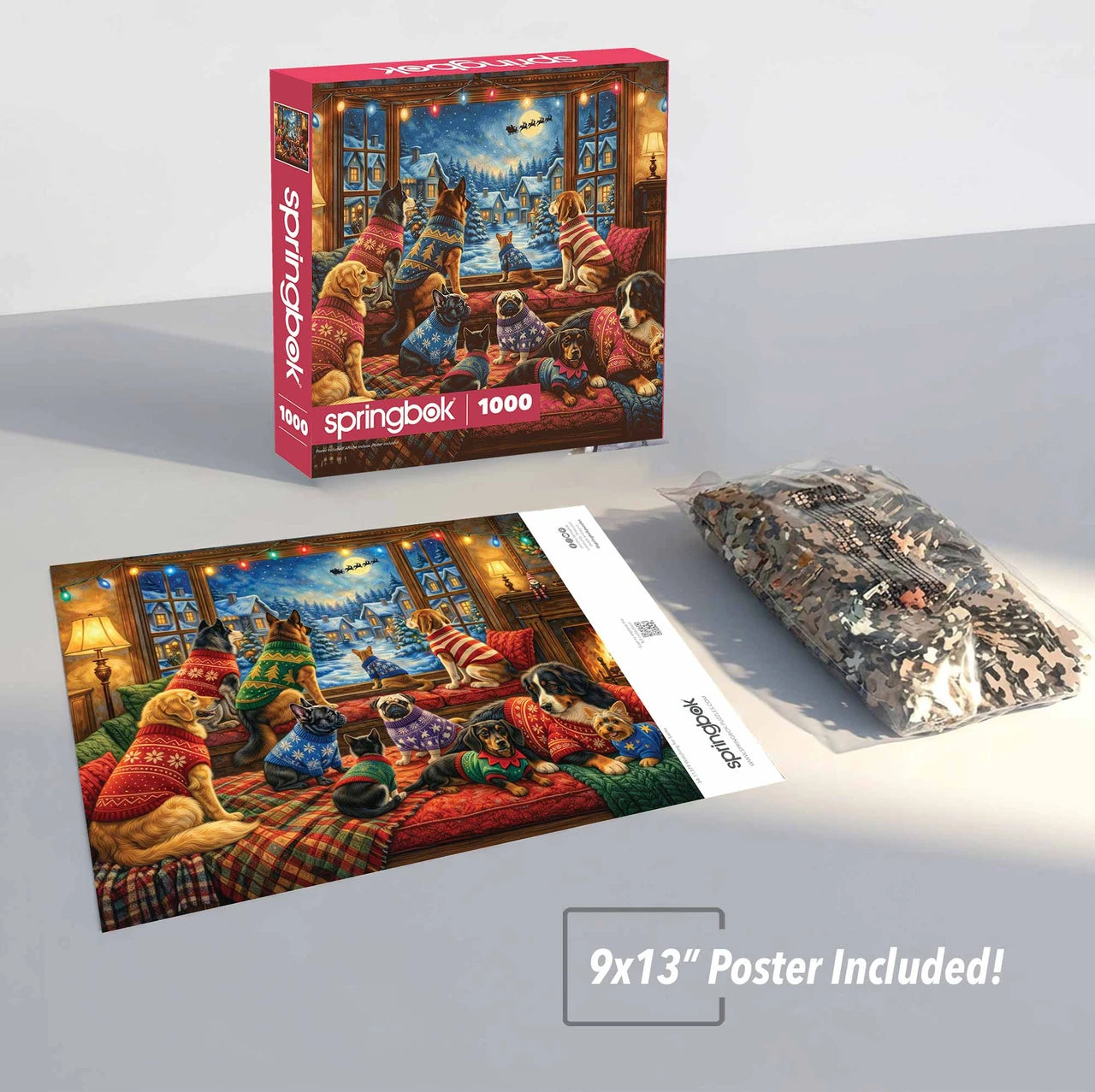 Watching for Santa 1000 Piece Jigsaw Puzzle