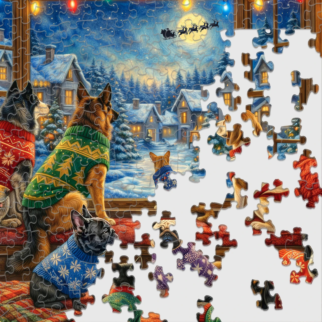 Watching for Santa 1000 Piece Jigsaw Puzzle