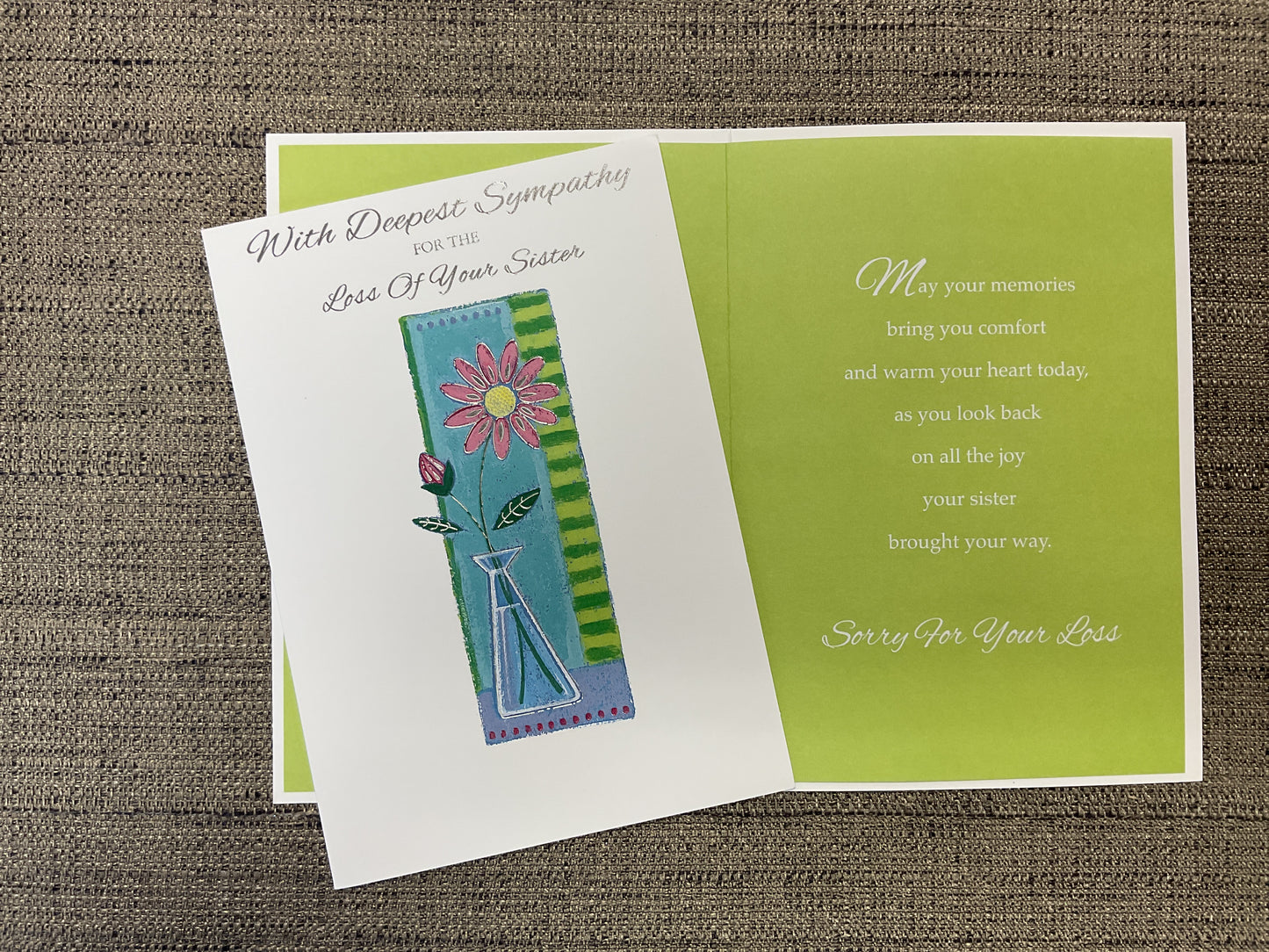 Loss of Sister - Sympathy Card