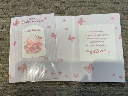 Sister-in-Law Birthday Card