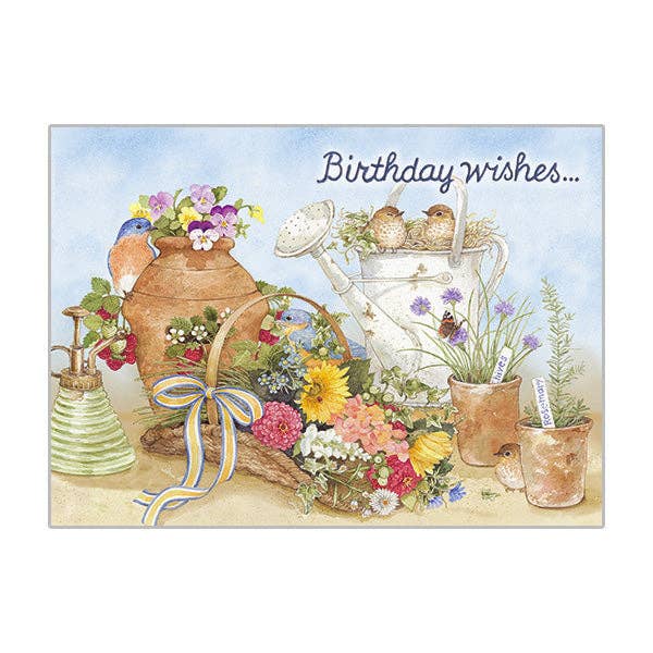 Garden Basket - Birthday Card