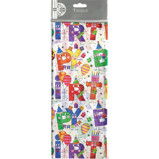 Birthday Characters - Tissue - Printed