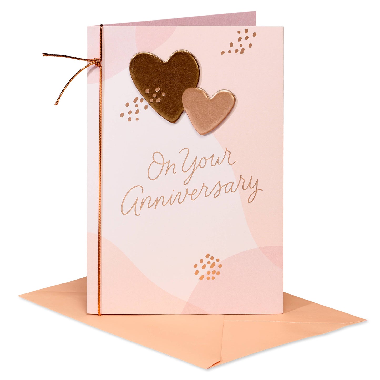 Anniversary Greeting Card – Elegant Hearts Anniversary Card