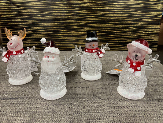 Acrylic Christmas Mini Light Up Characters